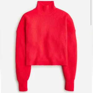 J. Crew Ribbed Turtleneck Stretch Yarn Sweater Red Size Large thumbnail 2