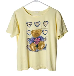 VINTAGE Teddy Bear & Hearts Tee thumbnail 1