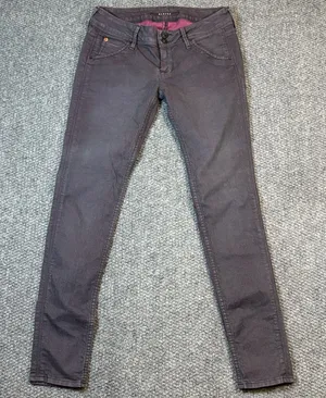 Hudson Women's Collin Flap Pocket Super Skinny‎ Purple Jeans Size 25 thumbnail 1