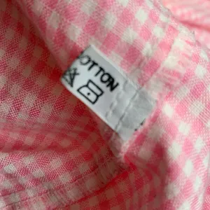 Vintage‎ 80s Embroidered Shirt Pink GinghamTop Plaid Button Up Dalmatian Puppy thumbnail 13