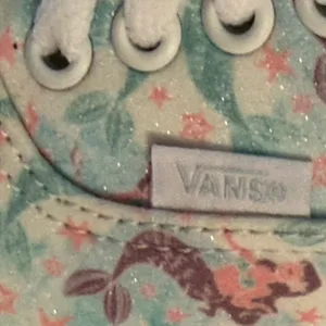 NWT Van’s Authentic Mermaid Ice Flow Glitter Lace Up Sneakers women’s 9 thumbnail 5