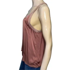 Nation Ltd. Women’s Size S Brown Copper Lakota Sateen Viscose Tank Top thumbnail 4