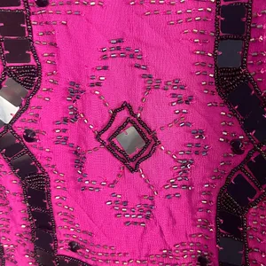 Free People SPEAK EASY Size 4 Pink Sequins Beads Mini NEW FLAWED thumbnail 8