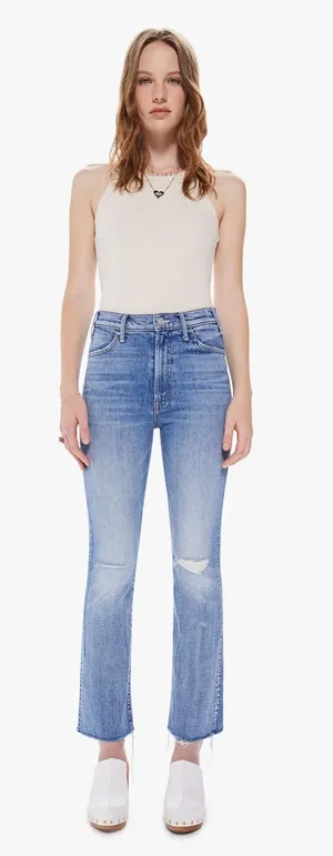 Mother The Hustler Ankle Fray Denim Jeans Size 28 thumbnail 1