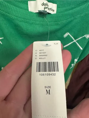 NWT Anthropologie The Forecast Agency Printed Scoop Tank Top - Kelly Green - M thumbnail 8