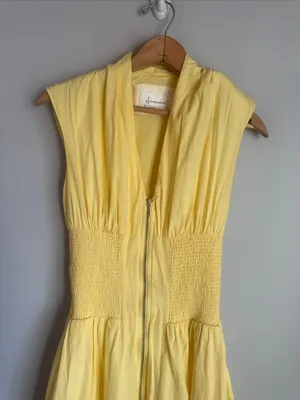 Anthropologie Tommie Zip-Front Midi Dress XS thumbnail 6