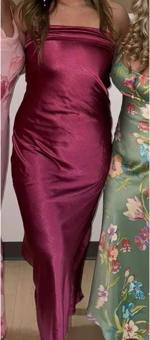 pink formal strapless dress Purple Size L thumbnail 1