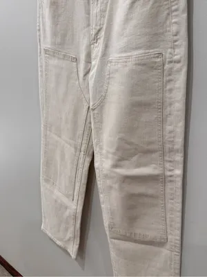 MOTHER Sz 28 The Bees Knees Rambler Zip Ankle Jeans Carpenter Style thumbnail 3