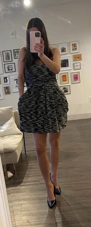Free People Strapless Mini Dress Size M thumbnail 1