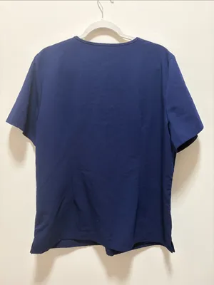 Figs Casma Navy V-Neck Scrub Top thumbnail 4