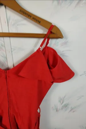 Charlotte Russe Red Romper thumbnail 7