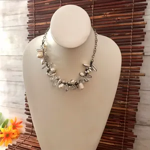 Silpada Sterling Silver Pearl & Glass Beaded Oxidized Necklace. thumbnail 4
