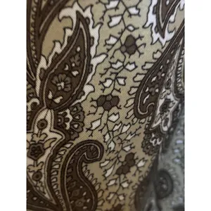 Columbia‎ Womens XL Paisley Tunic Top Olive Brown 3/4 Sleeve Button Neck AL7308 thumbnail 4