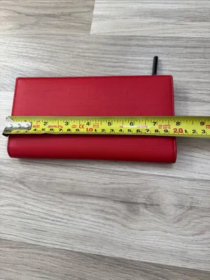 Dagne Dover Red Slim Snap Wallet thumbnail 7