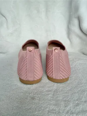 Danskin HOPE Ballet Flats Brown Ribbed Knit Slip On Memory Foam Womens 6 thumbnail 4