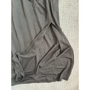 Marc New York Black stretchy Maxi‎ Side Slit Skirt w/ Elastic waist Size M Olive thumbnail 4
