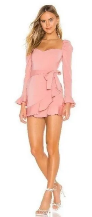 NWT Revolve More to Come Khloe ruffle mini dress‎ sz S thumbnail 1