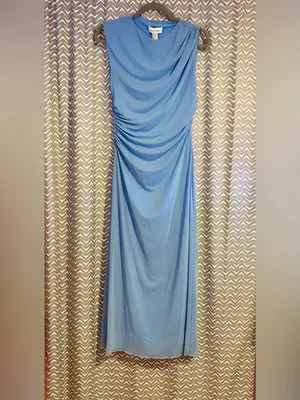 NWT & Other Stories | Draped Midi Dress, Small thumbnail 4