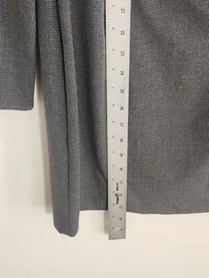 Zara Gray and Black Houndstooth Mini Dress with Cutout Size Large thumbnail 8