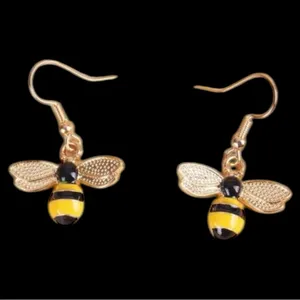 Gold Bee Pendant Necklace and Earrings set! New thumbnail 11