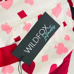 WILDFOX Love's a Gamble‎ Shorty Pajamas Set, 2 Piece, Red Hearts, XL, NWT thumbnail 10