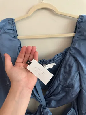 ASTR The Label Anamaria Mini Dress Blue thumbnail 8