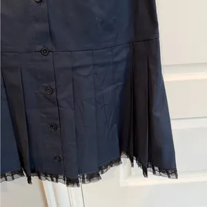 Reformation Navy Shirt Dress Mini thumbnail 5