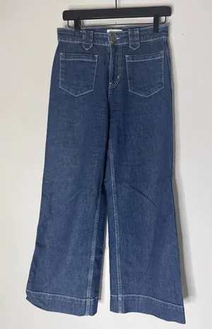 Frame Utility Wide Leg‎ Jeans Size 26 thumbnail 1