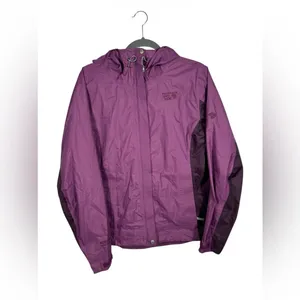 Mountain Hardwear Gore-Tex Rain‎ Jacket Women M Purple Hooded Shell thumbnail 2