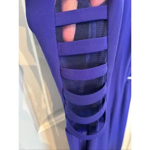 Ignite evenings long blue maxi dress with side cutouts size 4 prom homecoming we thumbnail 7