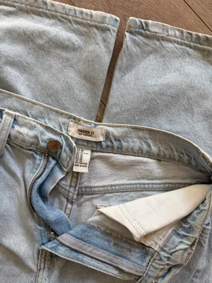 Forever 21 Light Blue High-Rise Straight Jeans thumbnail 4