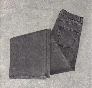 ardene 90s jeans‎ size 09 30x31 high rise gray wash EUC Wide Leg Straight thumbnail 1