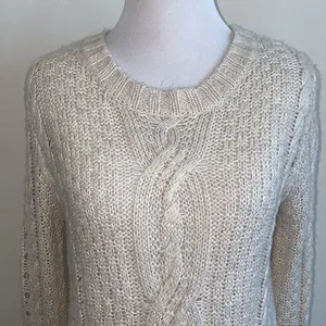 5/$30 🎈 Aeropostale‎ small cream Crewneck sweater thumbnail 2