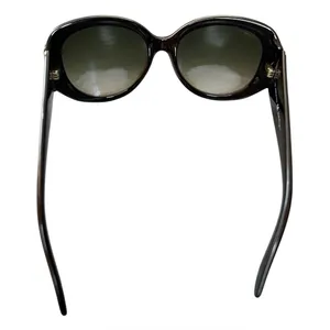 Salvatore Ferragamo brown oversized oval sunglasses tortoise shell frame Y2K thumbnail 5
