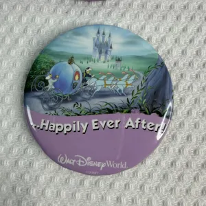Walt Disney World 6pc 3 in Button Set 1st Visit Happily Ever After Celebrate Pin thumbnail 3
