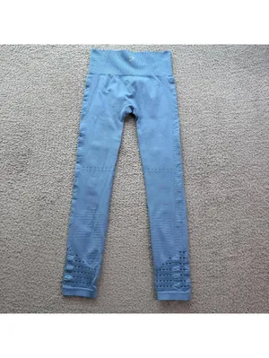 Gymshark Seamless Leggings Womens Small Blue High Waisted Athletic Workout Pants thumbnail 2