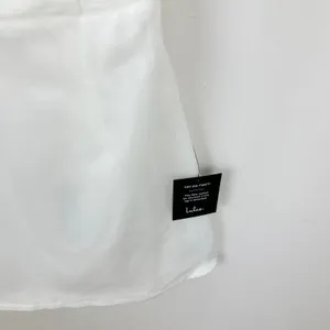 Lulus Charming Potential White Organza Backless Puff Sleeve Mini Dress M NWT thumbnail 8