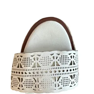 Tory Burch Roselle Platform Espadrille Wedges‎ White Leather 10 thumbnail 11