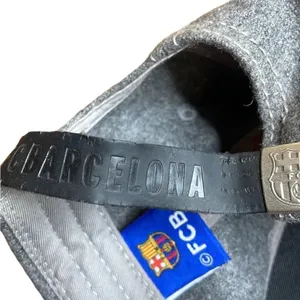 Football Club Barcelona Hat FCB 1899 Grey and black wool and leather thumbnail 2