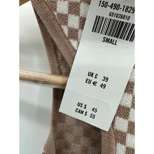 Abecrombie & Fitch Top Women S NWT Brown‎ White Checkered High Neck Racerback thumbnail 7