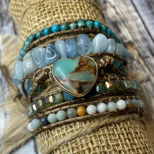 Long Strand Bracelet: The Heart in Turquoise thumbnail 7