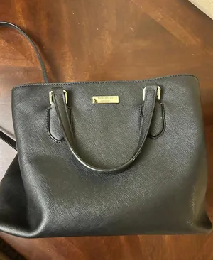 Kate spade purse bag black short handles and longer strap thumbnail 1