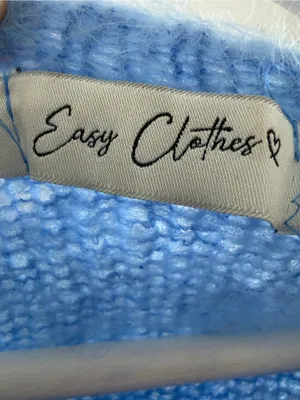 Easy Clothes Blue Kid Mohair Blend Fuzzy Sweater Self Love Club thumbnail 6
