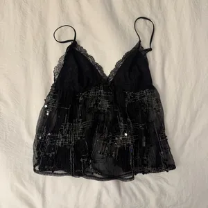 Edikted sequin sheer mesh babydoll top thumbnail 3