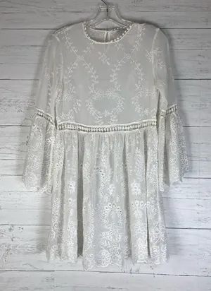 Zara White Lace Fairytale Dress size XS thumbnail 1