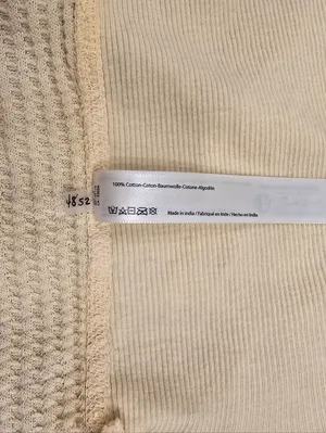 Free People One Blake Thermal In Butter Yellow XS Oversized thumbnail 6