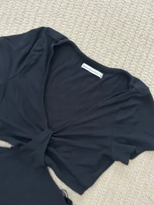 Abercrombie black small cutout dress thumbnail 4