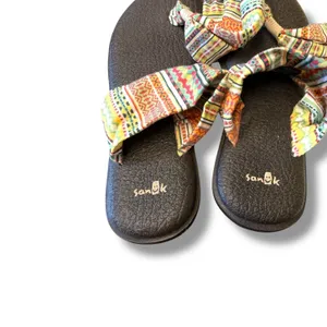 Sanuk Yoga Sling 2 Sandals Women's Size‎ 9 Black Multicolor Stretch Comfort thumbnail 4