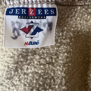 Jerzees VTG Cottagecore Granny Twee Patchwork Farmhouse Beige Cardigan Large. thumbnail 6