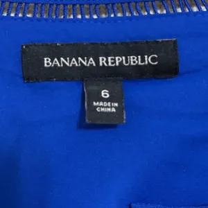 Banana Republic Fit & Flare Dress Royal Blue Ladder Stitch Trim Career Party 6 thumbnail 6